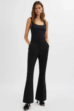 Emelie Fit & Flare Tailored Trouser In Black<Lavish Alice Hot