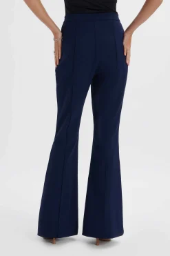 Emelie Fit & Flare Trousers In Navy<Lavish Alice Online