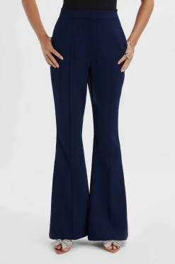 Emelie Fit & Flare Trousers In Navy<Lavish Alice Online