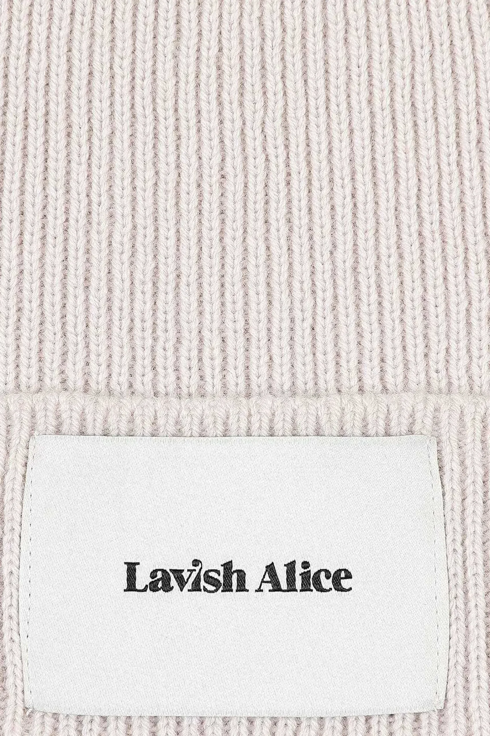 Ezra Knitted Cashmere Blend Beanie In Sand<Lavish Alice Cheap