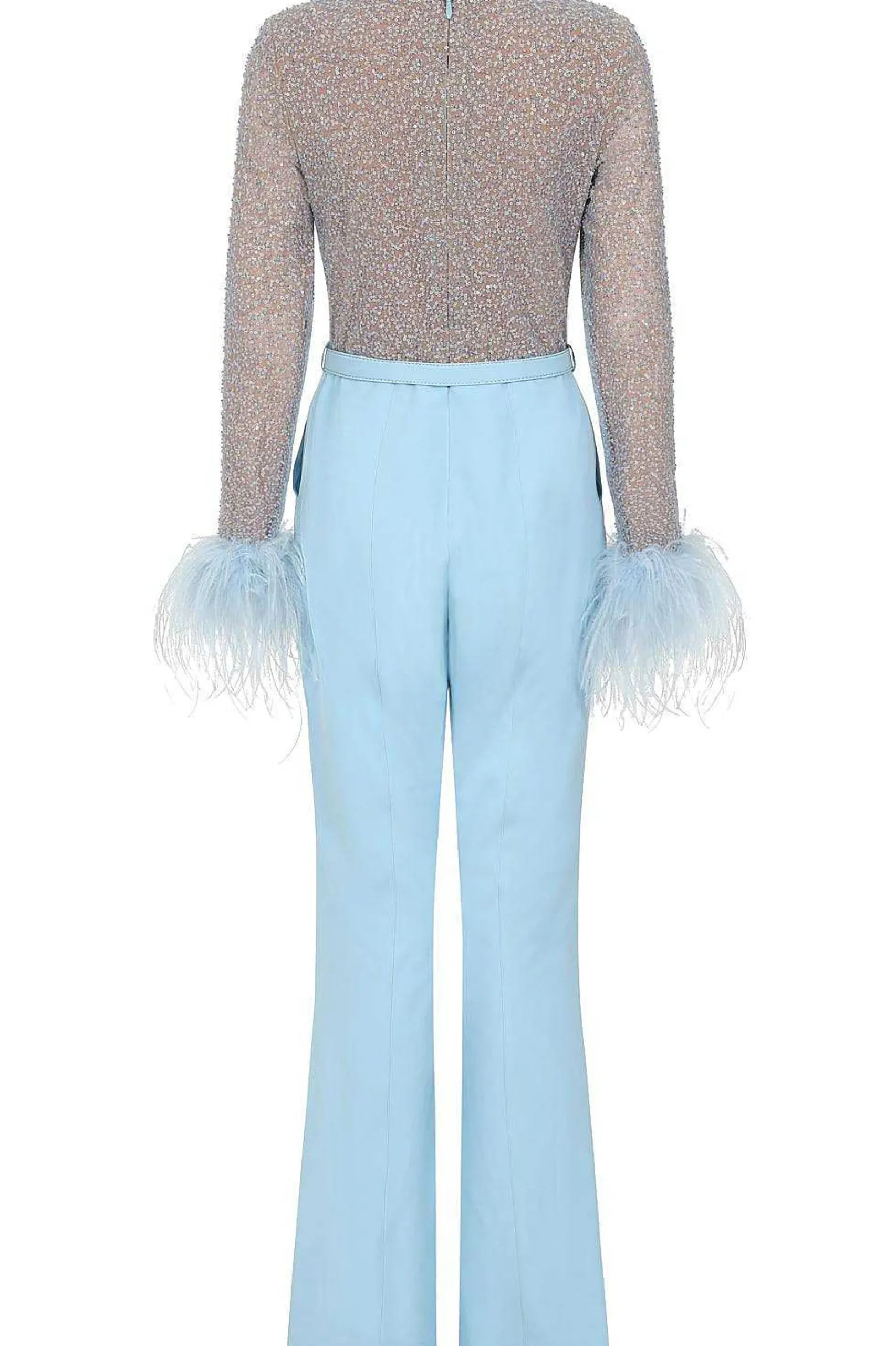 Myla Beaded Sequin Jumpsuit In Baby Blue<Lavish Alice Flash Sale