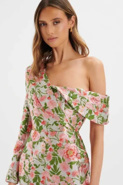 Presley One Shoulder Blazer Mini Dress In Jacquard<Lavish Alice Cheap