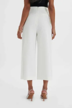 Siya Wrap Culotte Trousers In White<Lavish Alice Best Sale