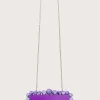 Tia Marbled Faux Pearl Box Clutch Bag In Purple<Lavish Alice Fashion