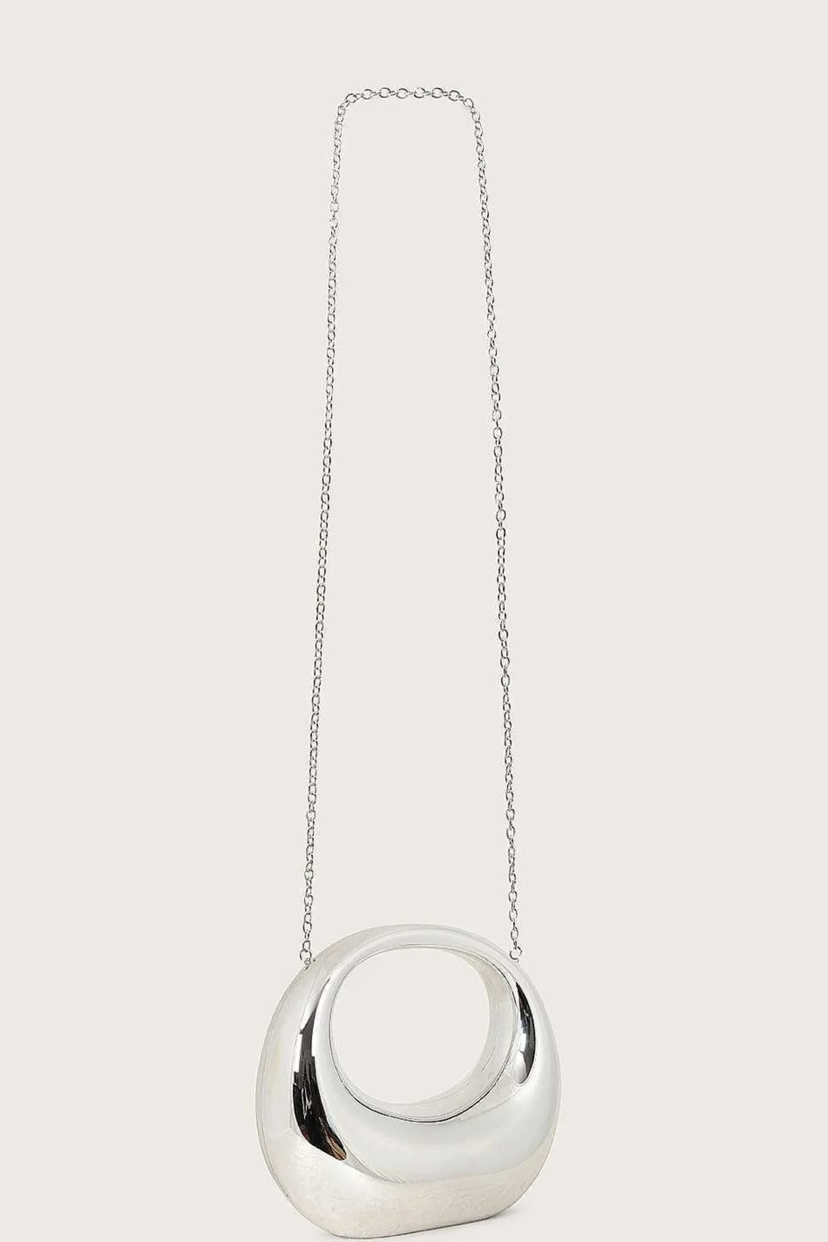 Viviana Sculptural Acrylic Clutch Bag In Silver<Lavish Alice Cheap