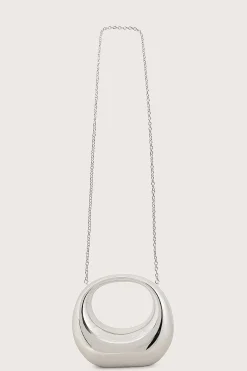 Viviana Sculptural Acrylic Clutch Bag In Silver<Lavish Alice Cheap