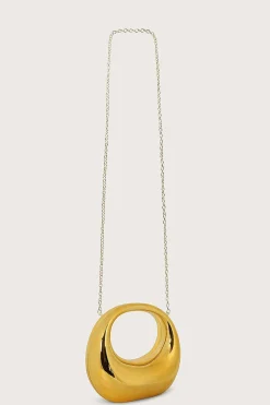 Viviana Sculptural Acrylic Clutch Bag In Gold<Lavish Alice Best Sale