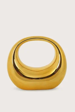 Viviana Sculptural Acrylic Clutch Bag In Gold<Lavish Alice Best Sale