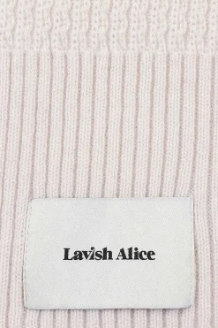 Zoha Knitted Cashmere Blend Scarf In Sand<Lavish Alice Outlet