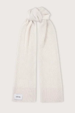 Zoha Knitted Cashmere Blend Scarf In Sand<Lavish Alice Outlet