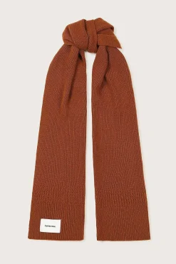 Zoha Knitted Cashmere Blend Scarf In Camel<Lavish Alice Cheap